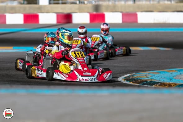Karl Saad driving in UAE championship competition